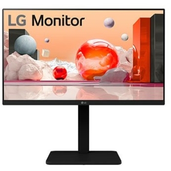 61cm/24 (1920x1080) LG 24BA450-B 16:9 FHD IPS 5ms 100Hz HDMI DP VGA Speaker Pivot Black