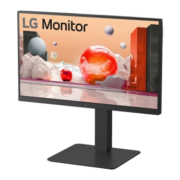 Preview: 60.4cm/23.8 (1920x1080) LG 24BA650-B 16:9 FHD IPS 5ms 100Hz HDMI DP USB-C Speaker Pivot Black