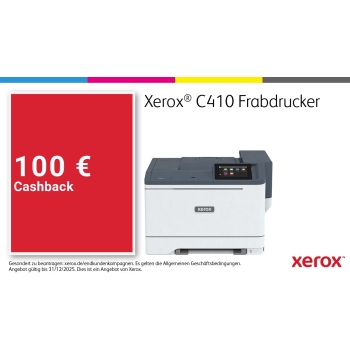 Preview: FL Xerox C410 Farblaserdrucker A4 40 S./Min. LAN Duplex
