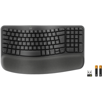 Logitech Wave Keys Bluetooth black QWERTZ DE