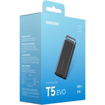 Preview: 4TB Samsung Portable T5 EVO USB 3.2 Gen1 Black retail