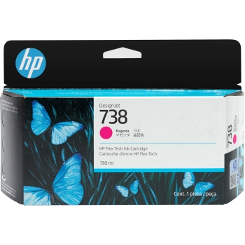 HP 738 130-ml Magenta DesignJet Ink Cartridge