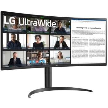 Preview: 86.42cm/34 (3440x1440) LG Ultra Wide Curved 34WR55QK-B.AEU WQHD HDR10 5ms 2xHDMI DP USB-C