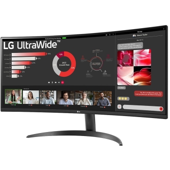 Preview: 86.42cm/34 (3440x1440) LG 34WR50QK-B Ultra Wide Curved 100 Hz HDR10 5ms 2xHDMI DP