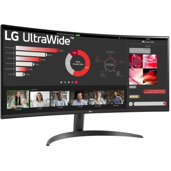 Preview: 86.42cm/34 (3440x1440) LG 34WR50QK-B Ultra Wide Curved 100 Hz HDR10 5ms 2xHDMI DP