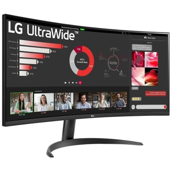 Preview: 86.42cm/34 (3440x1440) LG 34WR50QK-B Ultra Wide Curved 100 Hz HDR10 5ms 2xHDMI DP