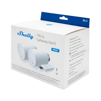 Preview: Shelly Plug & Play 2x Blu TRV & Blu Gateway Gen3 Heizkörperthermostat + Gateway