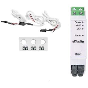 Shelly Relais Pro 3EM-3CT63 WLAN LAN Stromzähler Inkl. CT Messfunktion BT DIN-Rail