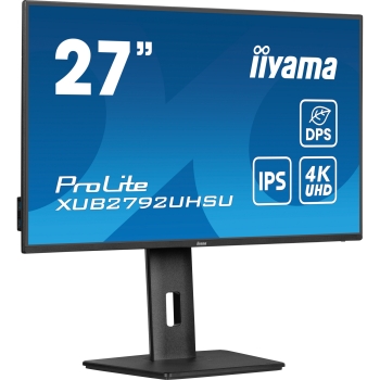 68.5cm/27 (3840x2160) iiyama ProLite XUB2792UHSU-B6 16:9 4K IPS 4ms 60Hz DP HDMI USB Speaker Pivot Black