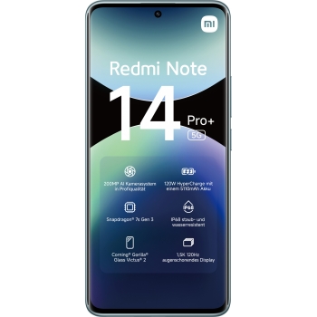Preview: Xiaomi Redmi Note 14 Pro+ 256GB 8RAM 5G EU blue