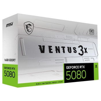 Preview: RTX 5080 16GB MSI Ventus 3X OC GDDR7 3Fan white