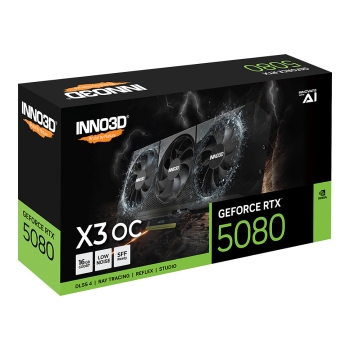 Preview: RTX 5080 16GB Inno3D X3 OC GDDR7 3Fan
