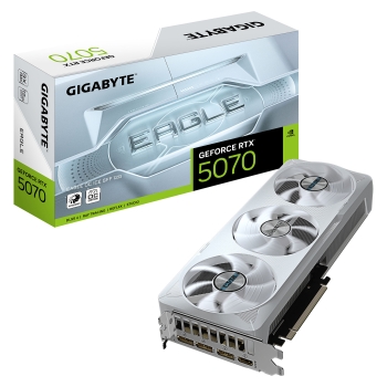 RTX 5070 12GB Gigabyte Eagle Ice OC SFF GDDR7 3 Fan white