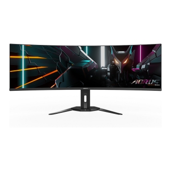 Preview: 124.5cm/49 (5120x1440) Gigabyte Monitor Aorus CO49DQ DQHD curved HDR400 TrueBlack 0.03ms 144Hz 2xHDMI DP USB-C Speaker Black