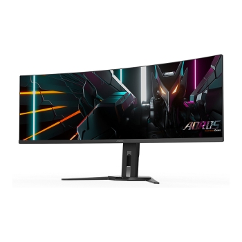 Preview: 124.5cm/49 (5120x1440) Gigabyte Monitor Aorus CO49DQ DQHD curved HDR400 TrueBlack 0.03ms 144Hz 2xHDMI DP USB-C Speaker Black
