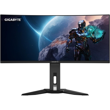 Preview: 86.4cm/34 (3440x1440) Gigabyte MO34WQC 21:9 WQHD OLED HDR400 0.03ms 175Hz 2xHDMI DP USB-C Speaker Black