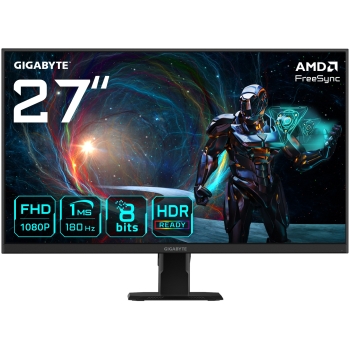 68.6cm/27 (1920x1080) Gigabyte GS27FA 16:9 FHD SS IPS 1ms 180Hz 2xHDMI DP Black