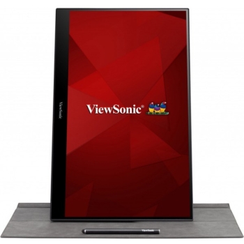 Preview: 40.6cm/16 (1920x1080) ViewSonic TD1655 16:9 FHD IPS Touch Portable 6.5ms 60Hz MiniHDMI USB-C Speaker silver