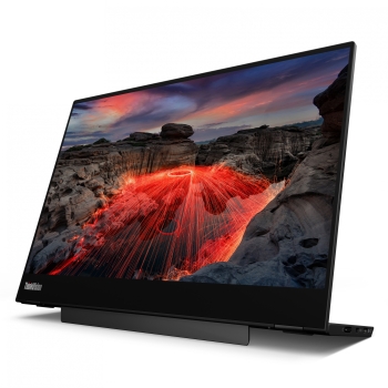 Preview: 35.6cm/14 (2240x1400) Lenovo ThinkVision M14t Gen 2 IPS Touch portable 6ms 60Hz 2xUSB-C Black
