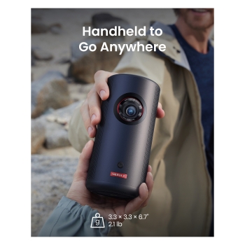 Preview: (1920x1080) Anker Nebula Capsule 3 Laser DLP 300-Lumen HDMI USB Wi-Fi Bluetooth Speaker Full HD Black