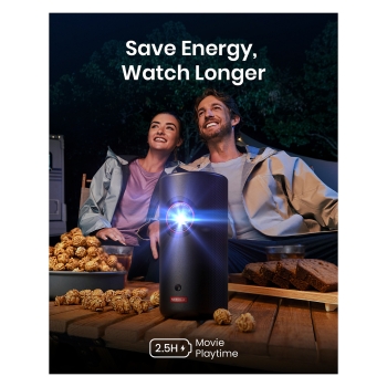 Preview: (1920x1080) Anker Nebula Capsule 3 Laser DLP 300-Lumen HDMI USB Wi-Fi Bluetooth Speaker Full HD Black