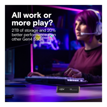 Preview: M.2 1TB Crucial P310 NVMe PCIe Gen4 with Headsink