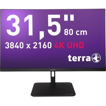 80cm/31.5 (3840x2160) Terra 3295W PV 4k IPS 5ms HDMI DP RJ45 USB-C Speaker Black