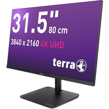 Preview: 80cm/31.5 (3840x2160) Terra 3295W PV 4k IPS 5ms HDMI DP RJ45 USB-C Speaker Black