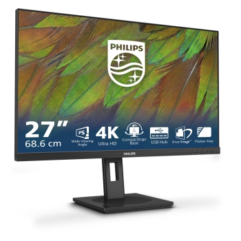 Preview: 68.6cm/27 (3840x2160) Philips 27B1N3800 16:9 4K UHD IPS 4ms 60Hz 2xHDMI DP USB Speaker Pivot Black