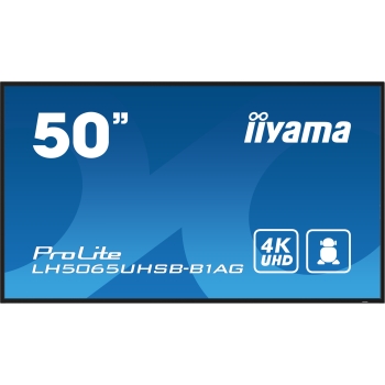 Preview: 127cm/50 (3840x2160) iiyama ProLite LH5065UHSB-B1AG 16:9 4K UHD VA Touch 9.5ms 60Hz 24/7 2xHDMI DP LAN WIFI Speaker Black