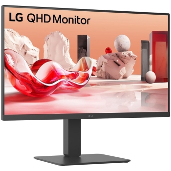Preview: 68.6cm/27 (2560x1440) LG 27BA45QB-B 16:9 IPS 5ms 75Hz HDR10 2xHDMI DP Speaker Pivot Black