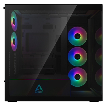 Preview: Arctic Xtender mirrow black window w/o GPU vertical mount Black