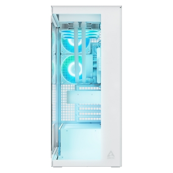 Preview: Arctic Xtender (White) transparent window w/o GPU vertical mount