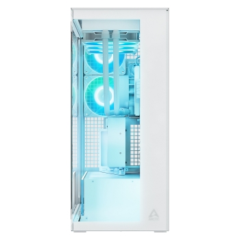 Preview: Arctic Xtender (White) transparent window with GPU vertical mount