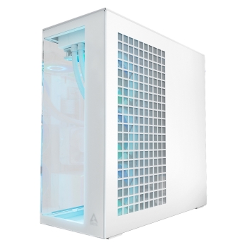 Preview: Arctic Xtender (White) transparent window with GPU vertical mount