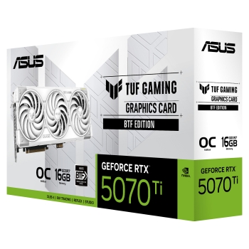 Preview: RTX 5070 TI 16GB ASUS TUF Gaming BTF OC 3 Fan white