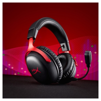 Preview: HyperX Headset A59Z0AA / Cloud III S Wireless Rot auf Schwarz