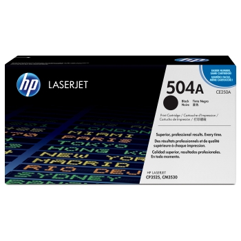 HP Toner 504A CE250A Schwarz