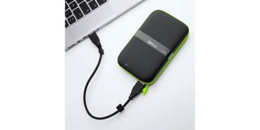 Preview: Silicon Power Festplatte 6.3cm 1TB USB3.0 A60Anti-shock/blau