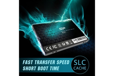 Preview: Silicon Power SSD 240GB 6.3cm SATAIII S55 3D Nand Black