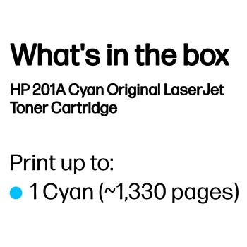 Preview: HP Toner 201A CF401A Cyan bis zu 1.330 Seiten ISO/IEC 19798