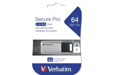 Preview: USB-Stick 64GB Verbatim 3.2 Drive Secure Data Pro (PC&MAC)