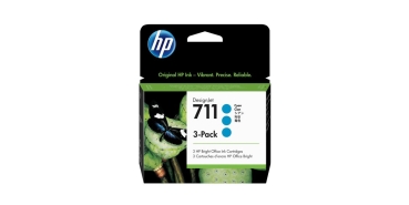 HP 711   3x Cyan                Tintenpatrone