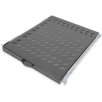 DIGITUS Fachboden 1HE 30x483x570mm bis 25kg schwarz auszieh