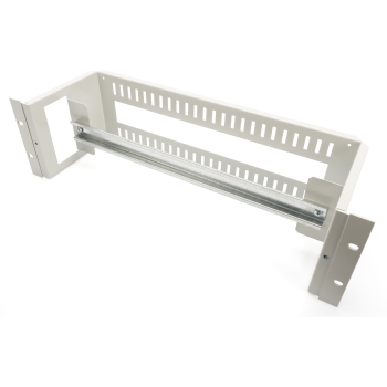 DIGITUS Hutschienenträger 3HE 19 (483mm) + Hutschiene grau