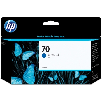 HP 70 original Ink cartridge C9458A blue standard capacity 130ml 1-pack with Vivera Ink cartridge