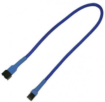 Kabel Nanoxia 3-Pin Verlängerung, 30 cm, blau
