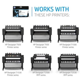 Preview: HP 727 Original Tinte matt schwarz Standardkapazitt 300 ml 1er-Pack