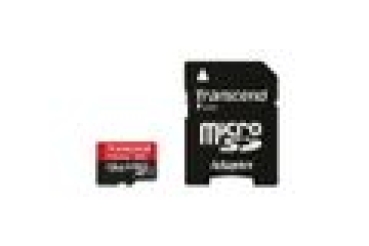 SD microSD Card 128GB Transcend SDXC UHS1 w/adapter