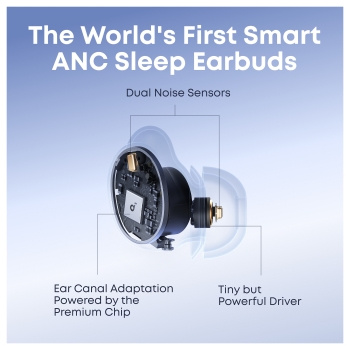 Preview: ANKER Soundcore Sleep A30 white Bluetooth In-Ear Schlafkopfhrer mit Smart ANC fr erholsamen Schlaf